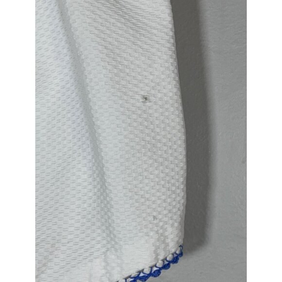 Vintage Handmade Baby Sunsuit White Floral Retro 70s Ladybug Cottagecore - Picture 15 of 15